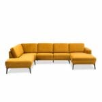 City | U-sofa | Mirage Velour / Gul