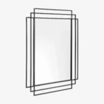 SQUARE mirror, black finish