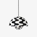 Flowerpot Pendant VP7, Pattern Black White
