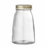 Soma krukka v/lok, Klar, Glas Ø12xH21 cm