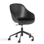 AAC155 soft chair black sense leather