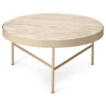 Travertine Table - Large cashmere