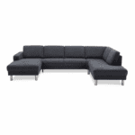 City | U-sofa | Towel / Antracit