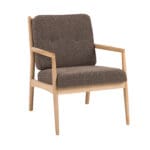 F33 | Lounge | Ascot - Dark Brown / óbehandla eik