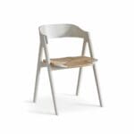 Mette | Spísistólur | Lakkað bók beige / Natur flet