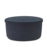 Hide goymslu puffur stórur stál bláður 39x72cm