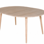 THOR Spisebord ovalt 105x165 eik hvítolja