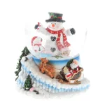 Snowball, w. snowmann, H14,50xDia11cm