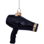 Vondels black matt hair dryer H9cm