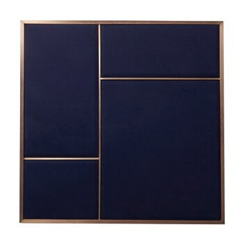 Nouveau | Uppslagstalva | 62,3×62,3X25Cm | Brass, Navy Blue |