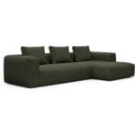 KORNUM | 2,5 pers. sofa v/chaislong | 102x303x157cm | 869 Deep Green