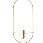 POV Oval Vasi Candleholder, Brass