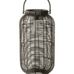 Solar lanterna svart 24x45 cm