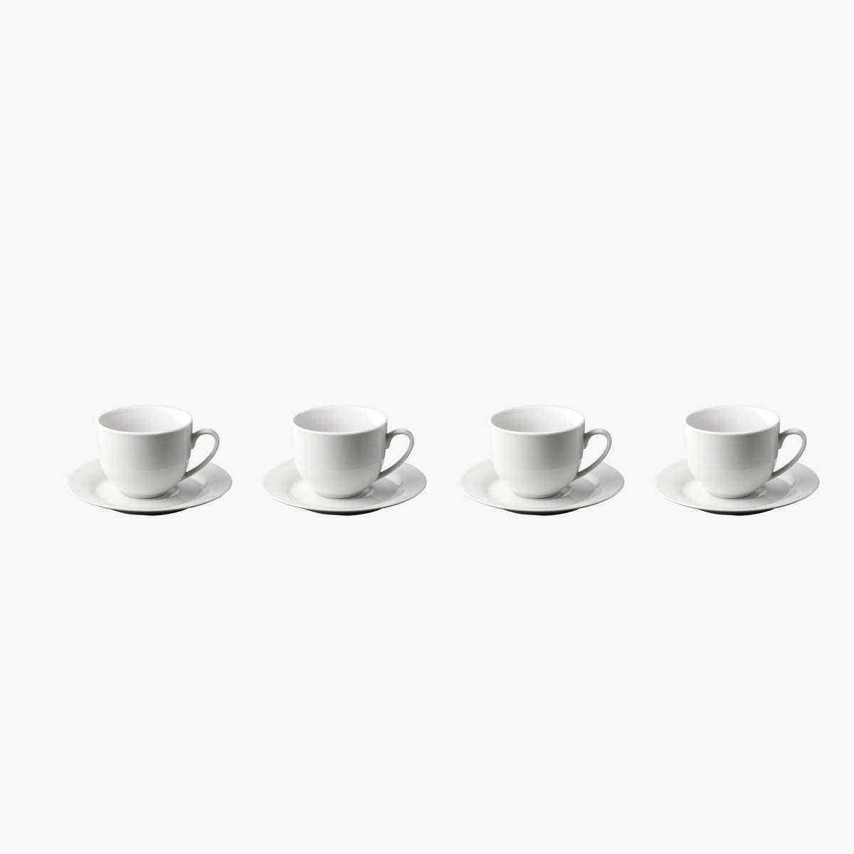 Café Kaffikoppur , Hvítur 22Cl, 4Stk.