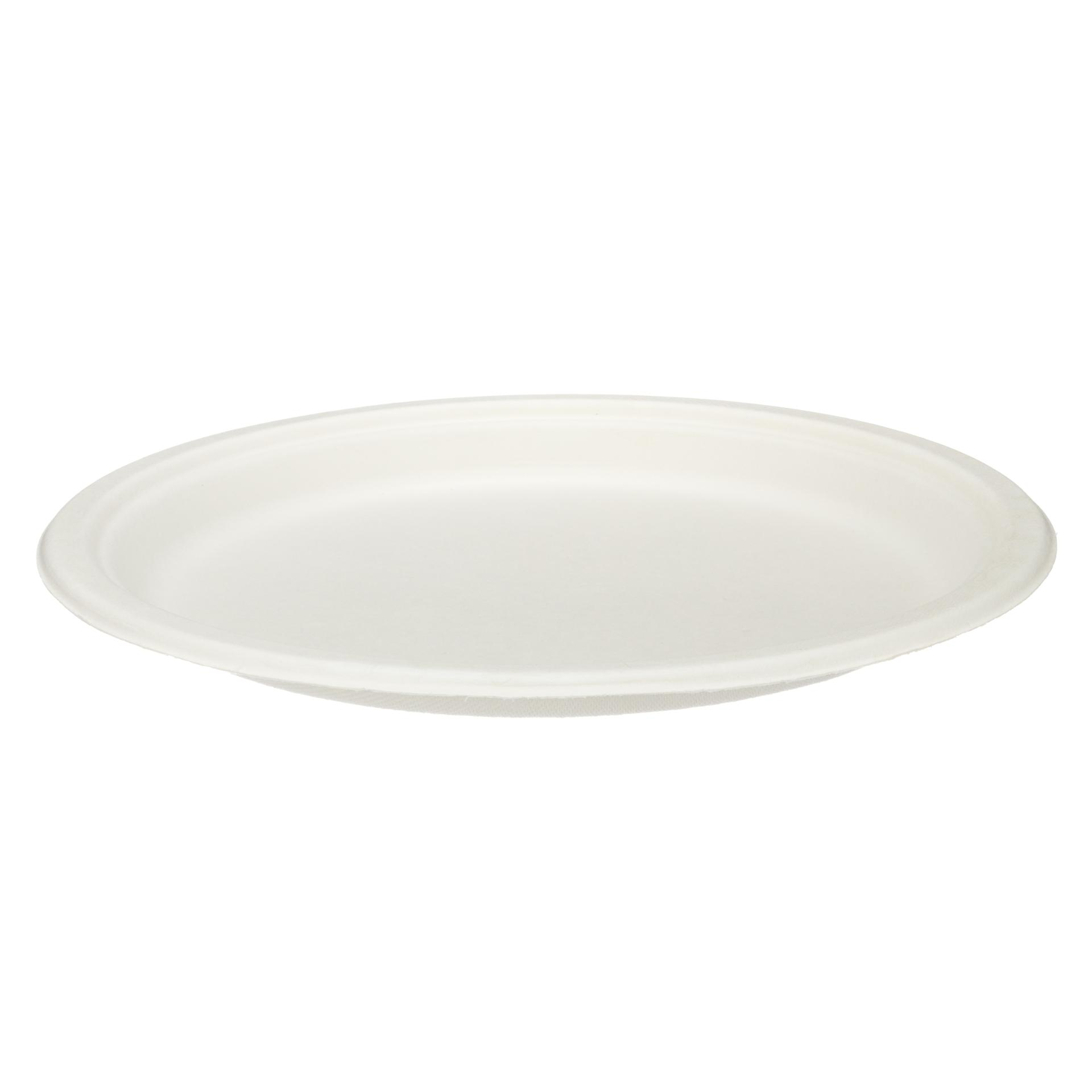 Gp 10″ White Mouded Fibre Round Plate