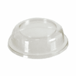 Plastiklåg klar PS Ø95mmx 25mm højt t/dessertbærger på fod 12 stk.