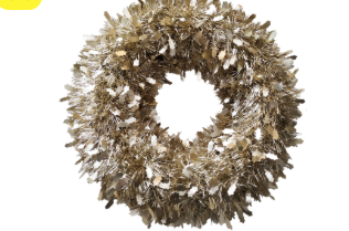 Wreath Tinsel 50Cm Sjampanju