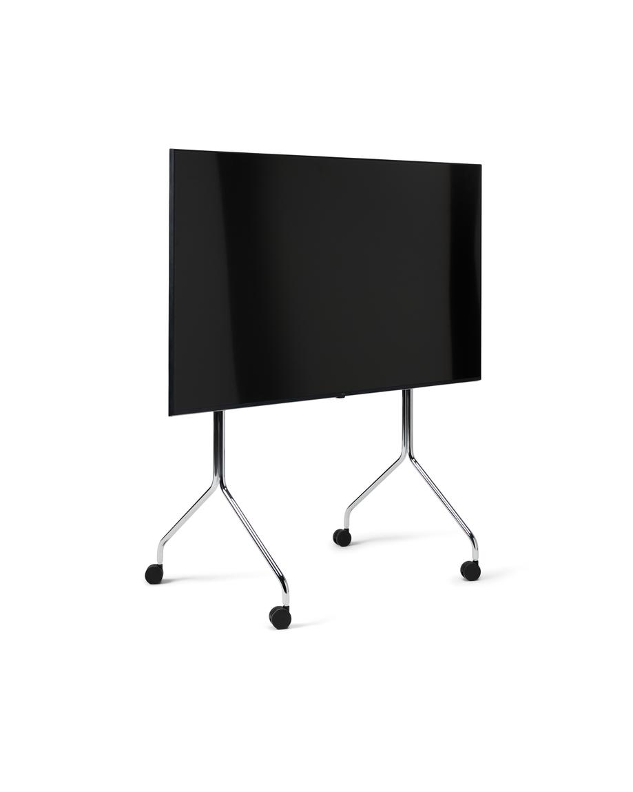 Moon Rollin’ Tall Tv-Stand Chrome