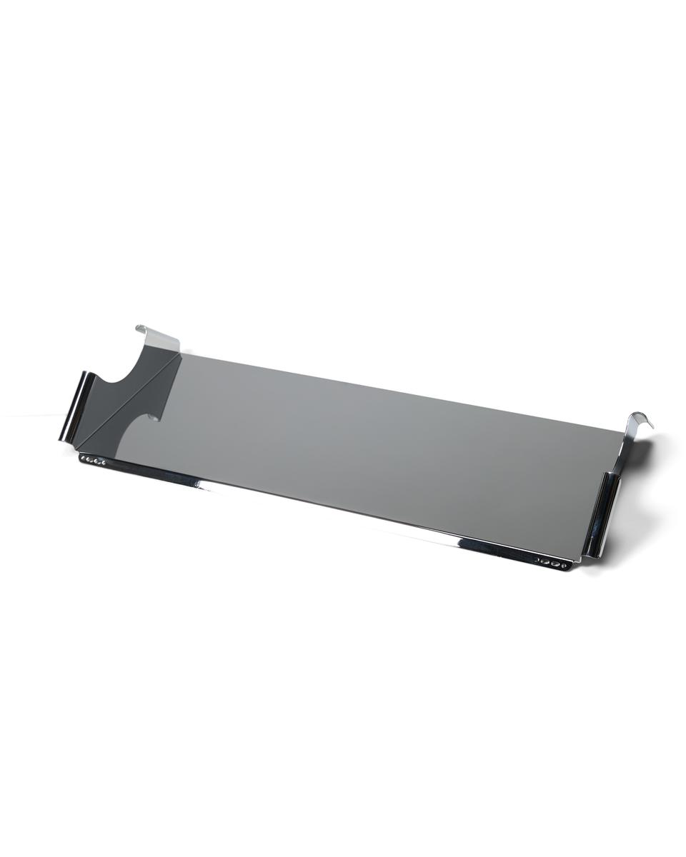 Moon Tray Shelf Chrome Pedestal