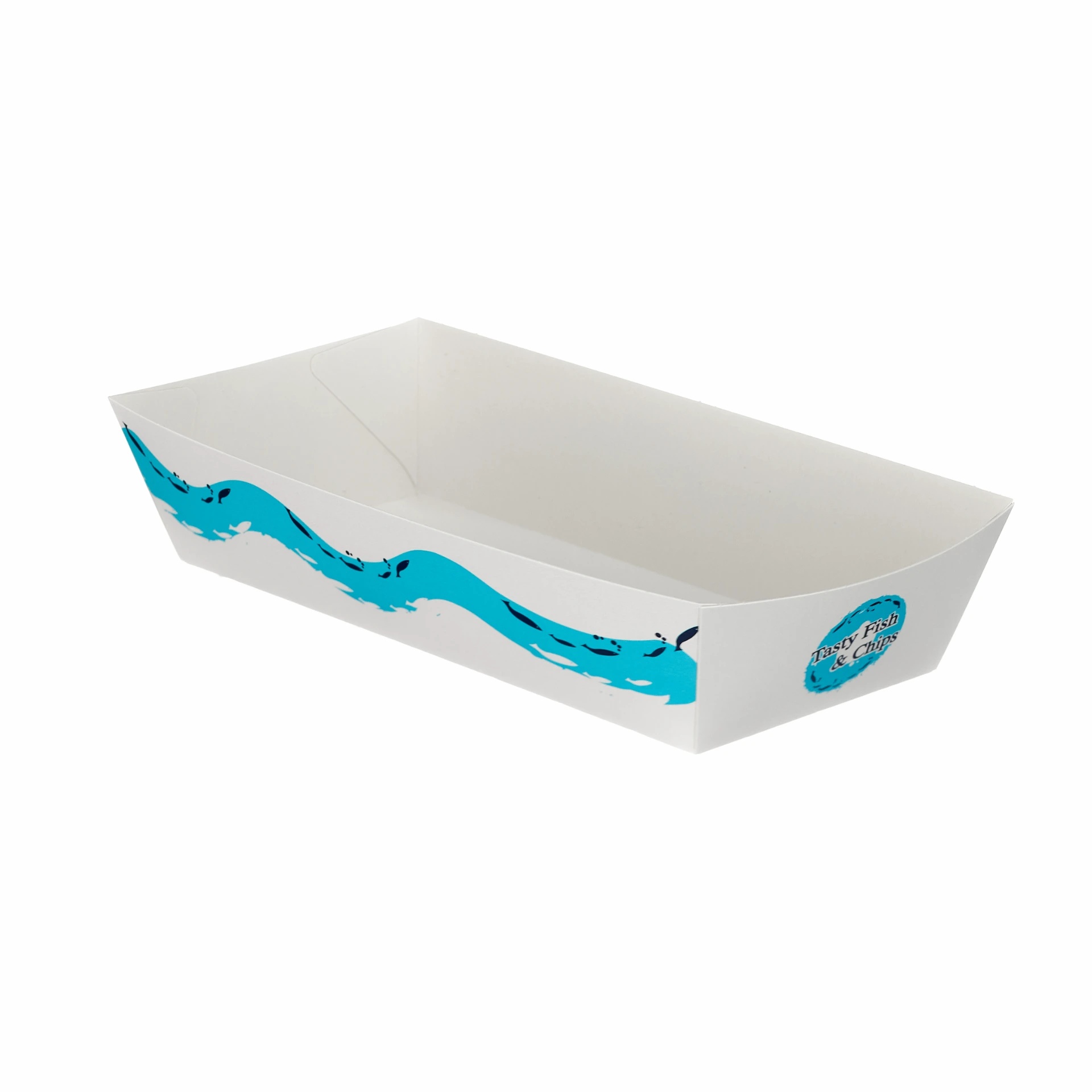 Gp Patterned Folded Board Fish And Chips Tray 500 Stk.