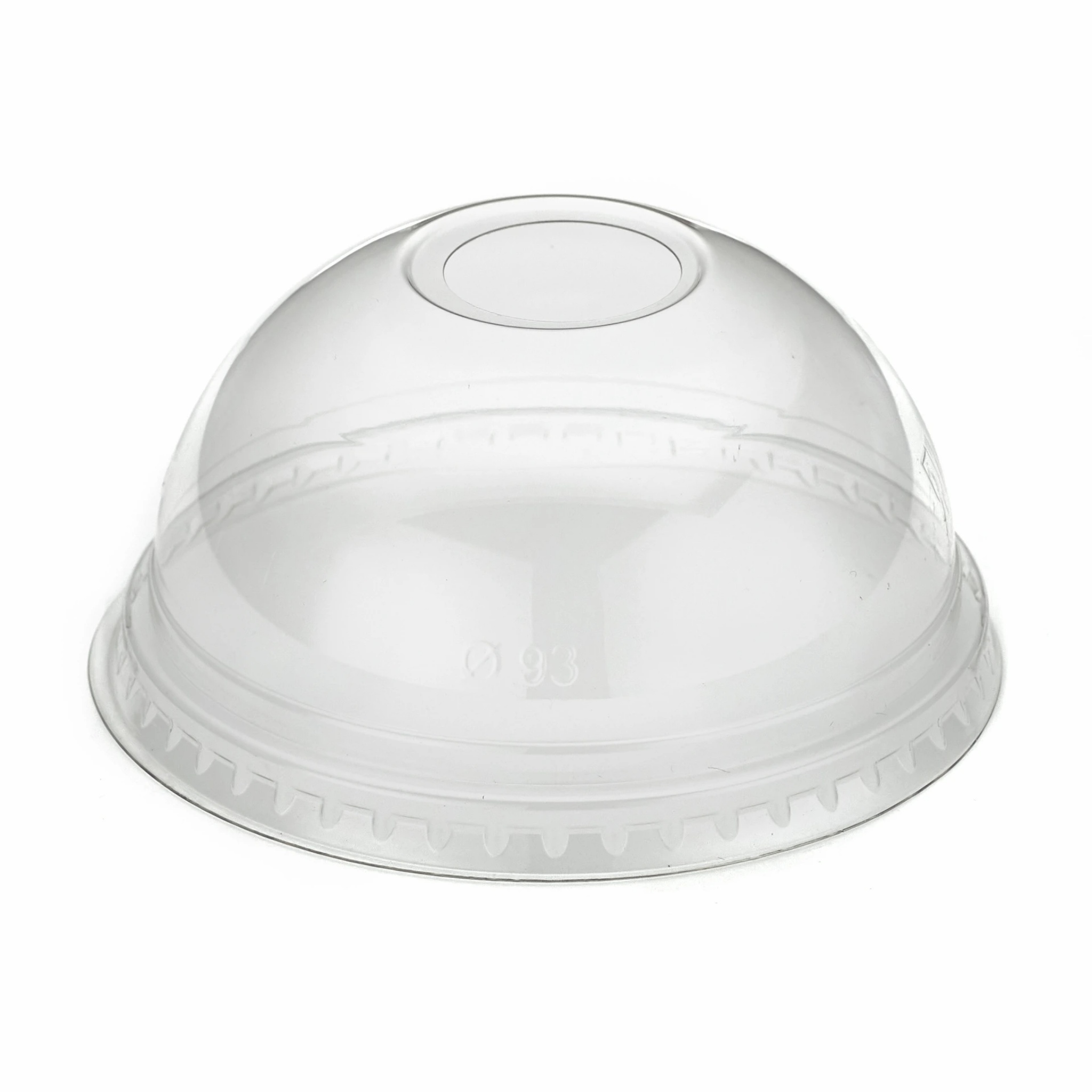 Gp 12Oz Clear Rpet Domed Cold Cup Lid With Hole 50 Stk.