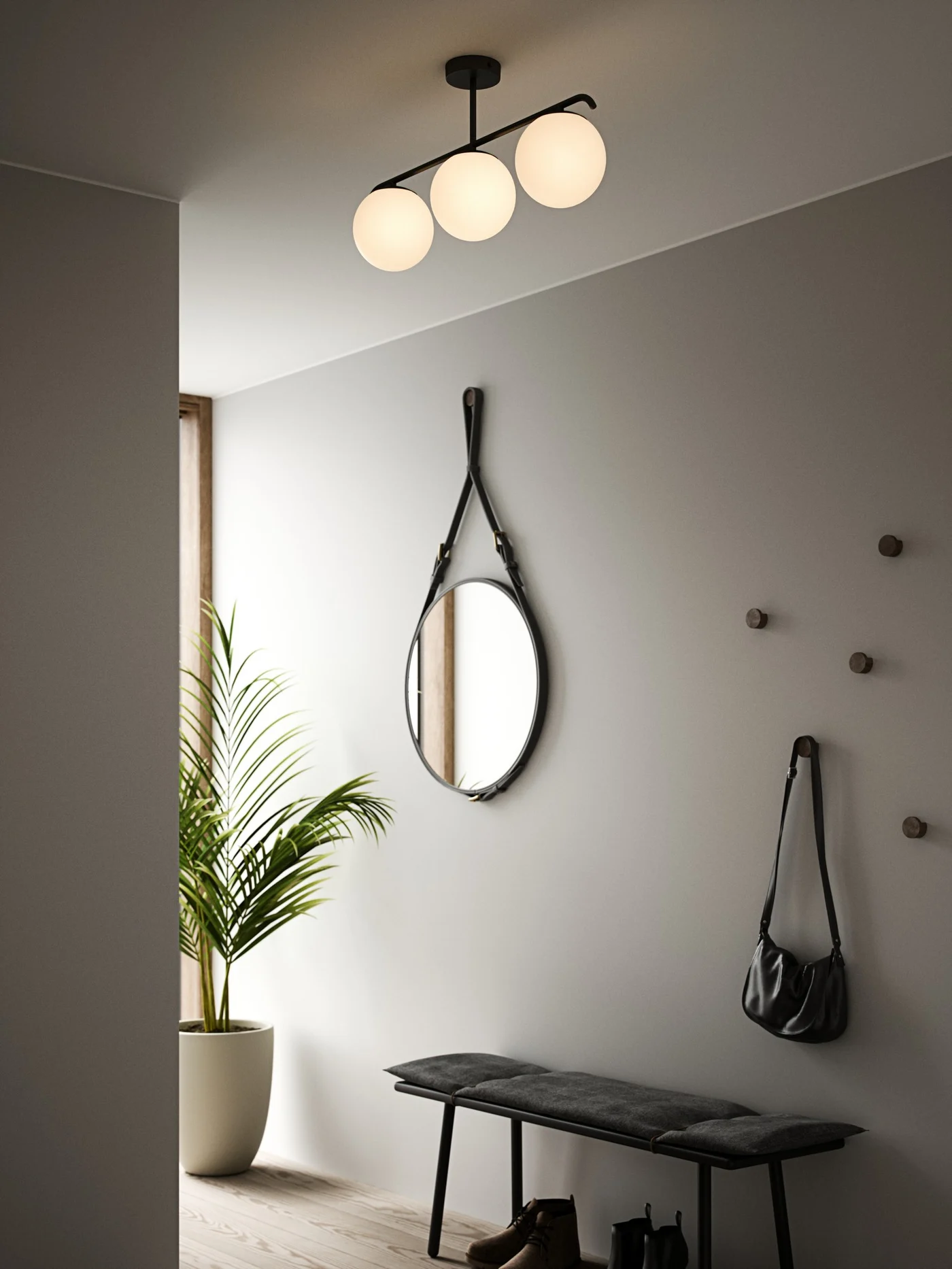 Nordlux Grant 3-Spot Ceiling Light Black